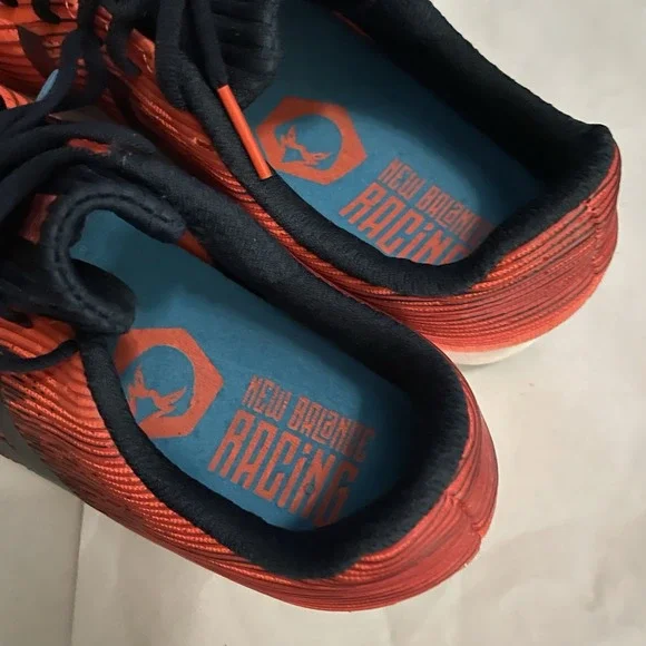 New Balance Women's Cross Country Seven Spike Running Shoes Size 9 Orange - Picture 4 of 6